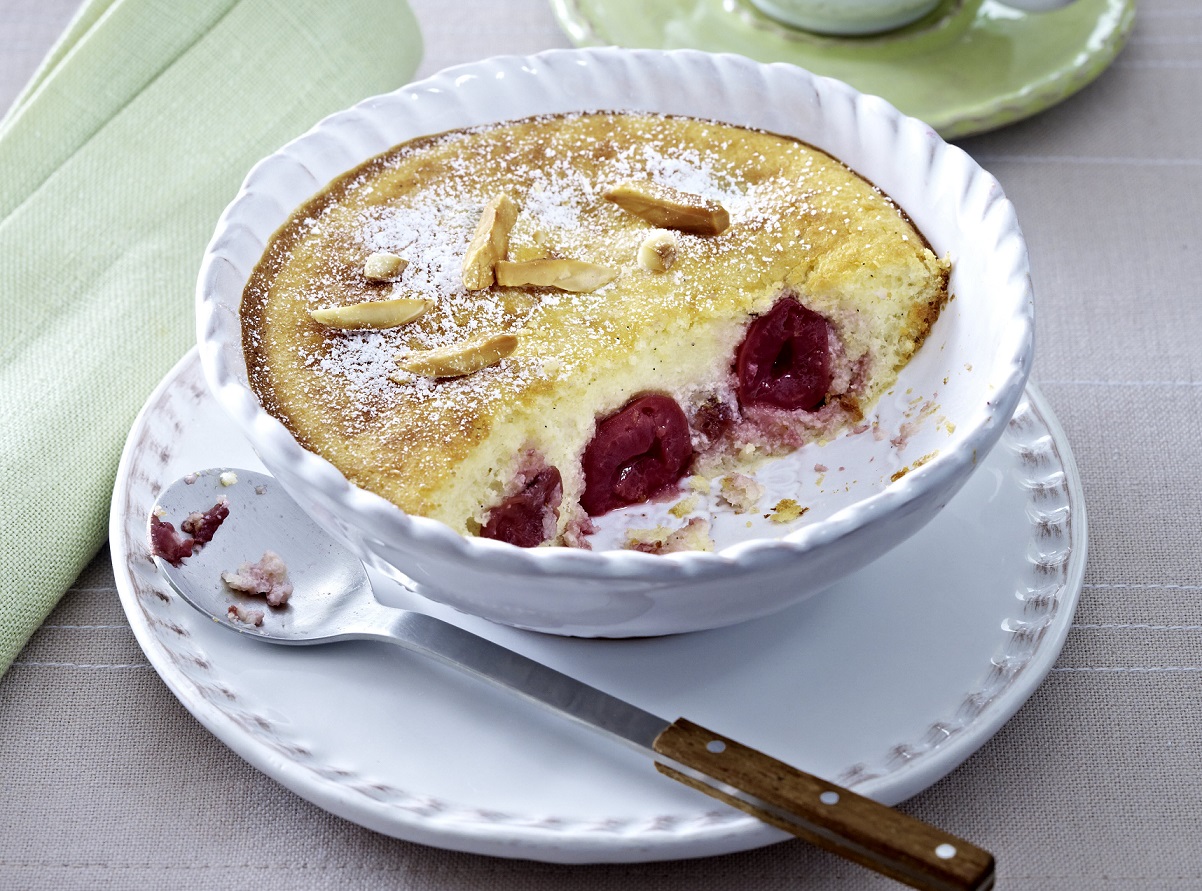 Himbeer-Auflauf mit Mandelsplittern