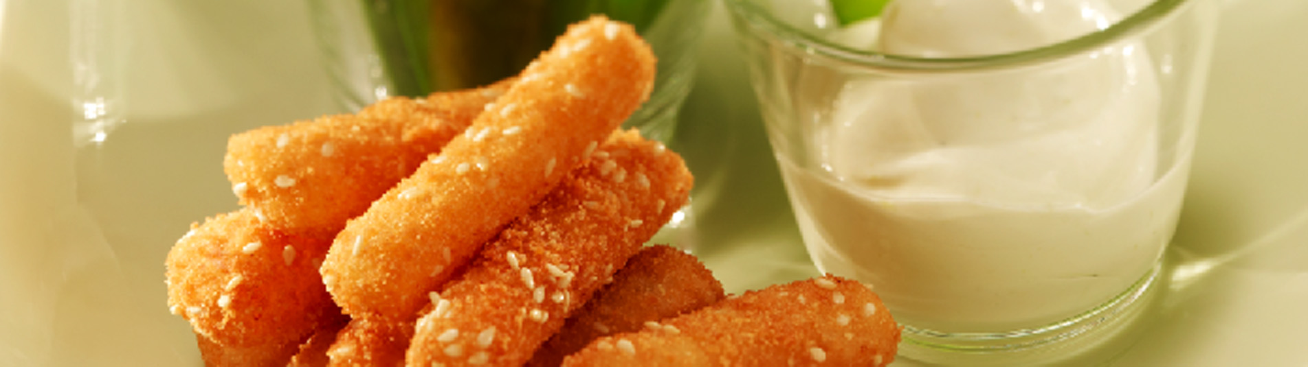 Gebackene Schwarzwurzeln mit Wasabi-Dip