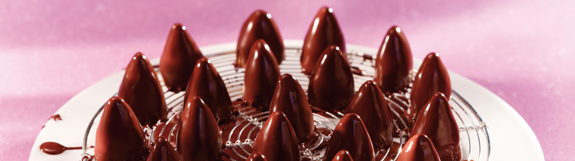 Maroni-Spitz mit Schoko-Glasur