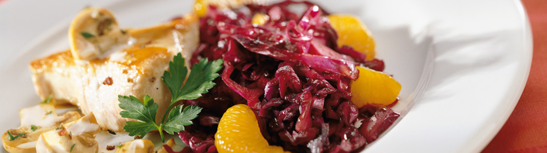 Putensteak mit Champignonsauce