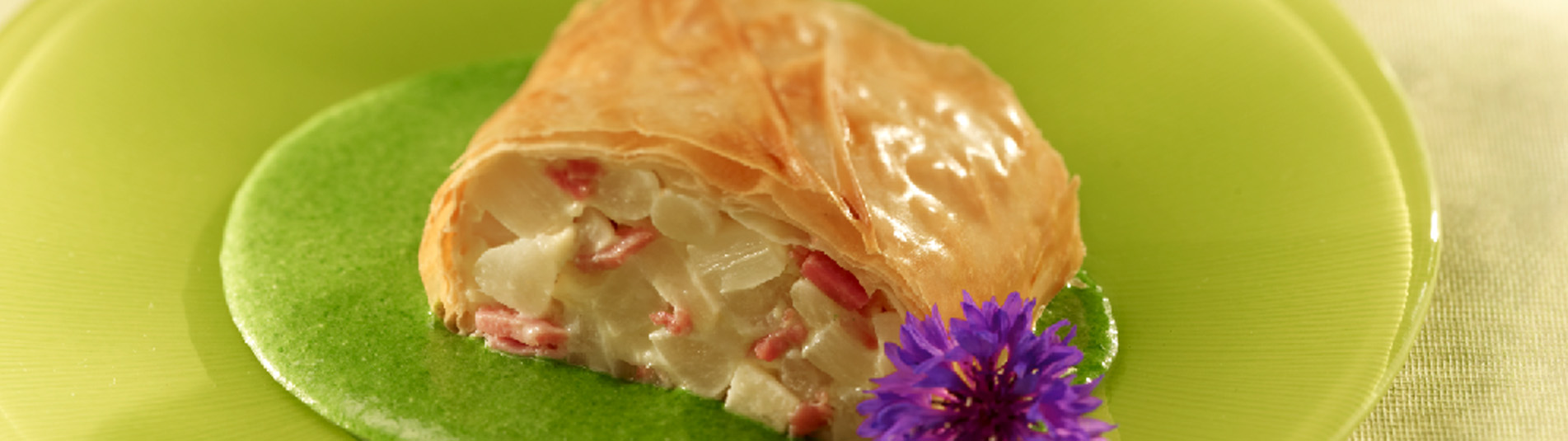 Schwarzwurzel-Schinken-Strudel